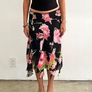 Floral Women's Midi Skirt
